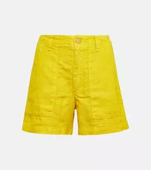 Льняные шорты Fallon VELVET, желтый