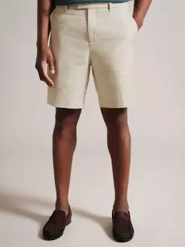 Льняные шорты Flaaxs стандартного кроя Ted Baker, светло-серый