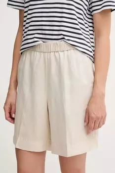 Льняные шорты Gant, бежевый