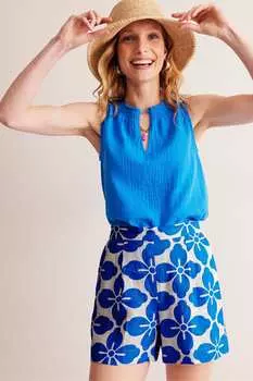 Льняные шорты Hampstead Boden, синий