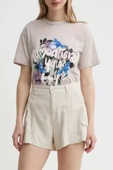 Льняные шорты Hollister Co., бежевый