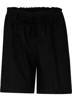 Льняные шорты из бумажного пакета Bpc Bonprix Collection, черный