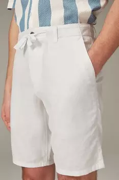 Льняные шорты из вискозы Next, белый