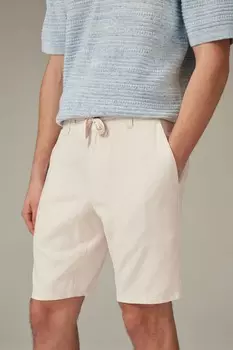 Льняные шорты из вискозы Next, белый