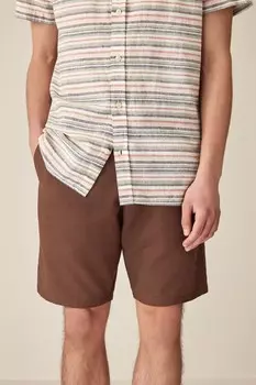 Льняные шорты из вискозы Next, коричневый