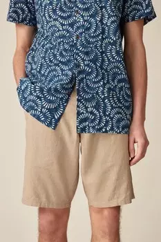 Льняные шорты из вискозы Next, серый