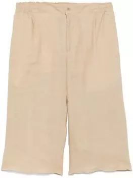 Льняные шорты Kiton, нейтральный