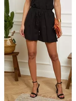 Льняные шорты Le Monde du Lin, черный