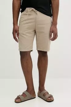 Льняные шорты Lindbergh, бежевый