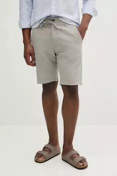 Льняные шорты Lindbergh, серый