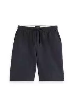 Льняные шорты - любимые хлопковые льняные шорты однотонные Scotch & Soda, черный