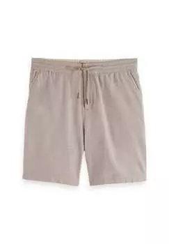 Льняные шорты - любимые хлопковые льняные шорты однотонные Scotch & Soda, серый