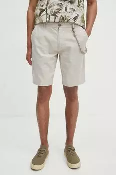 Льняные шорты Medicine, бежевый