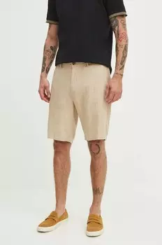 Льняные шорты Medicine, бежевый