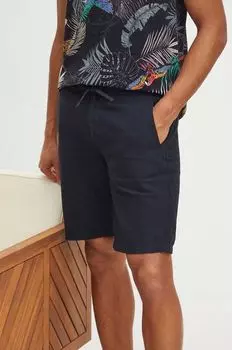 Льняные шорты Medicine, темно-синий