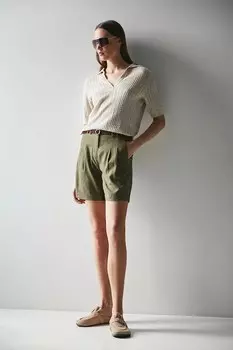 Льняные шорты Medicine, зеленый