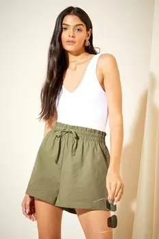 Льняные шорты на кулиске Friends Like These, зеленый