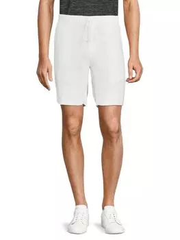 Льняные шорты на шнурке Saks Fifth Avenue, белый