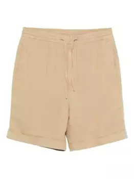 Льняные шорты на завязках Canali, нейтральный