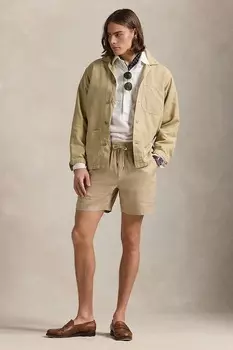 Льняные шорты Polo Ralph Lauren, бежевый