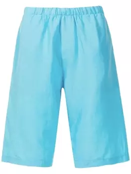 Льняные шорты с эластичным поясом Amir Slama, синий