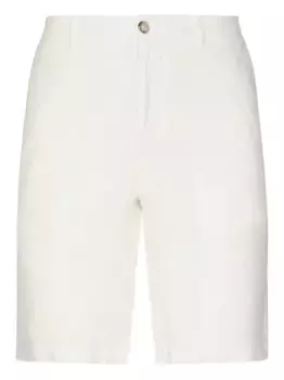 Льняные шорты с карманами Fedeli, белый