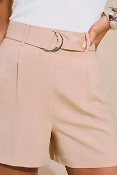 Льняные шорты с поясом Lipsy, розовый