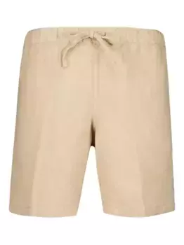 Льняные шорты с резинкой на талии 120% Lino, нейтральный