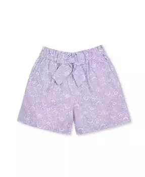 Льняные шорты с застежкой на талии для девочек, для малышей Hope & Henry, фиолетовый