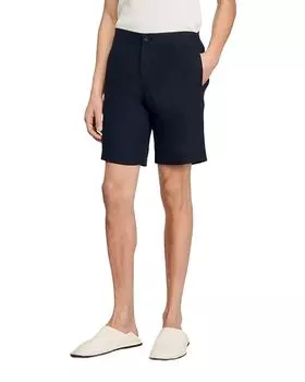 Льняные шорты Sandro, синий