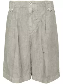 Льняные шорты со складками Costumein, зеленый