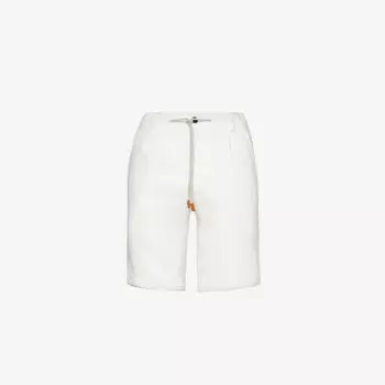 Льняные шорты стандартного кроя с кулиской на талии Eleventy, белый