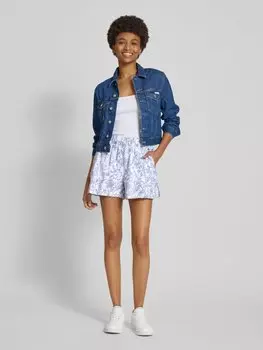 Льняные шорты свободного кроя с эластичным поясом, модель «DARCY» Pepe Jeans, белый