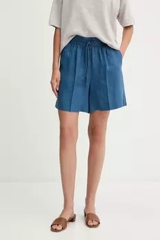 Льняные шорты United Colors Of Benetton, синий