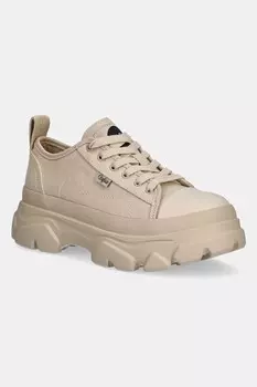 Льняные шорты United Colors Of Benetton, зеленый