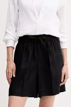 Льняные шорты United Colors Of Benetton, черный