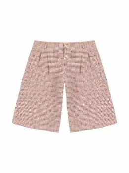 Льняные шорты в клетку Gucci