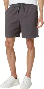 Льняные шорты высотой 7 дюймов с подтягиванием Lucky Brand, цвет Blackened Pearl