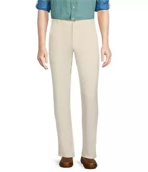 Льняные спортивные брюки узкого кроя Cremieux Blue Label Tahiti Collection Soho, бежевый