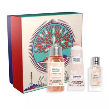 L'OCCITANE Nroli & Orchide Discovery Sets Рождественский гель для душа Крем для рук Духи