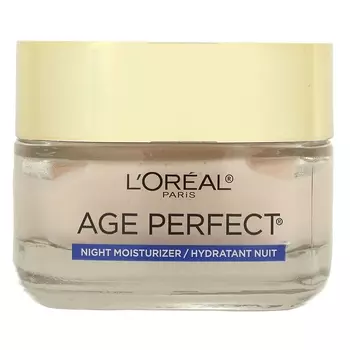 L'Oral Age Perfect Rosy Tone Охлаждающий ночной увлажняющий крем, 1,7 унции (48 г)