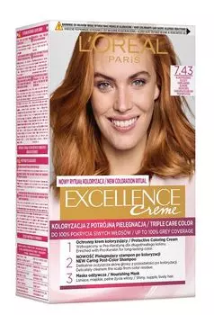 L’Oral Excellence 7.43 краска для волос, 1 шт.