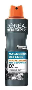 L’Oral Men Expert Magnesium Defense спрей дезодорант, 150 ml