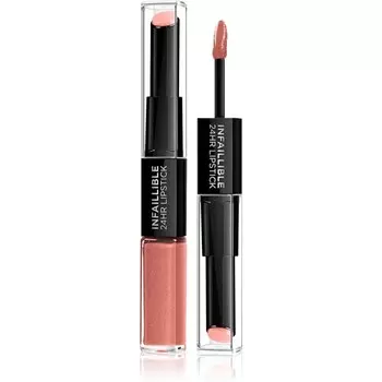 L'Oral Paris Infallible стойкая помада и блеск для губ 2 в 1 оттенок 312 Incessant Russet 5 мл L'Oreal Paris