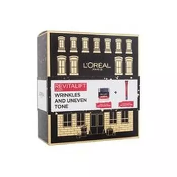 L'Oral Paris Revitalift Laser Набор против морщин и неровного тона - дневной крем для лица 50 мл, крем для глаз 15 мл, дневной крем для лица 1 мл
