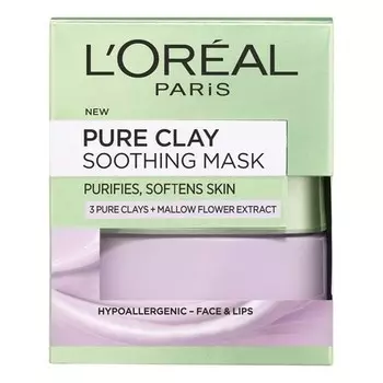 L'Oral Успокаивающая маска с чистой глиной 50 мл