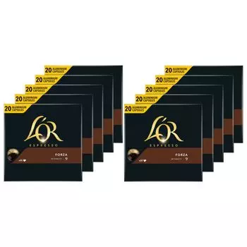 L'Oreal Capsules Forza 9 Espresso 10 x 20 кофейных капсул, совместимых с Nespresso*