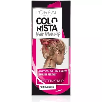 L'Oreal Colorista Hair Makeup Временная краска для волос #Hotpink 30 мл