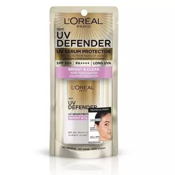 L'Oreal L'oreal Paris UV Defender Bright Clear SPF50+ PA++++ Long UVA 50 мл, White