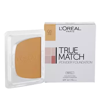 L'Oreal Makeup L'oreal True Match Even Perfecting Powder Foundation SPF32 PA+++ 8г. Заправка G5 Мед, G